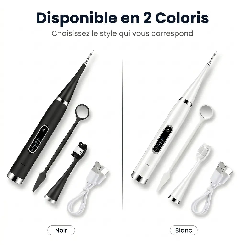 Détartreur Dentaire Électrique Pro - Pack Anti-Tartre