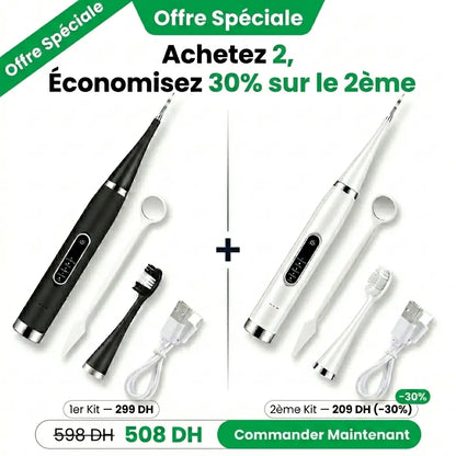 Détartreur Dentaire Électrique Pro - Pack Anti-Tartre