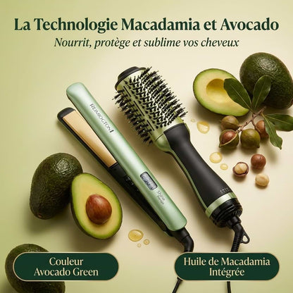Pack Lisseur et Brosse Soufflante 2 en 1 Macadamia