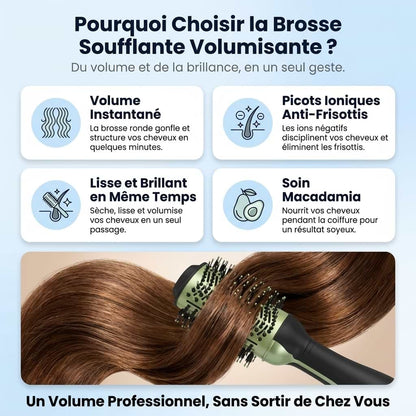 Pack Lisseur et Brosse Soufflante 2 en 1 Macadamia